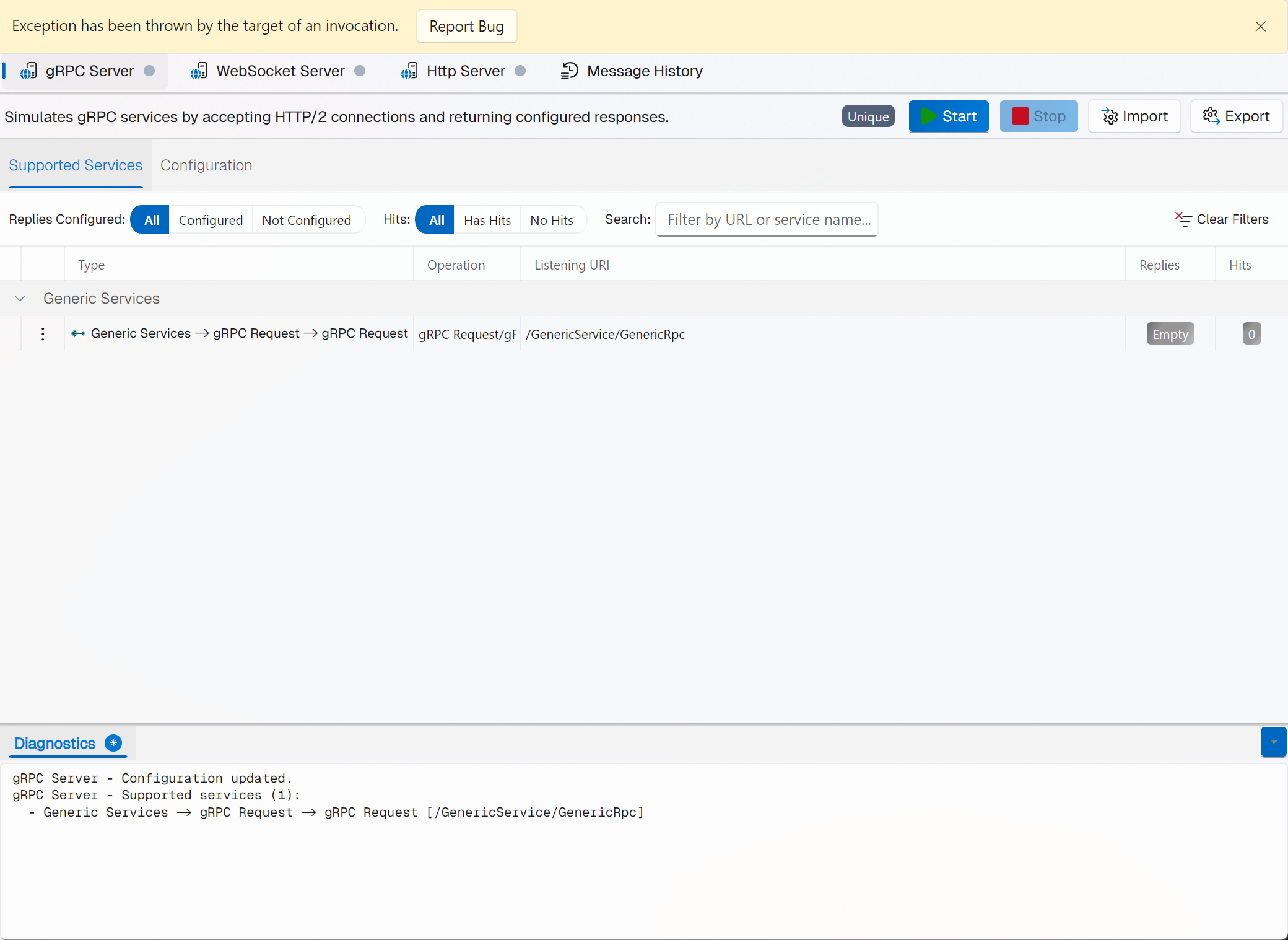 Service Simulation overview